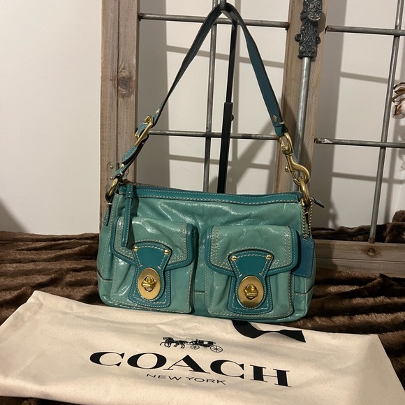Coach Vintage Legacy 65th Anniversary Teal Leather - Picture 1 of 13